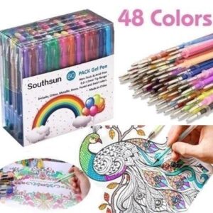 48PCS/Set Multicolor Gel Ink Fluorescence Refills Painting Art Markers Replacement Refill